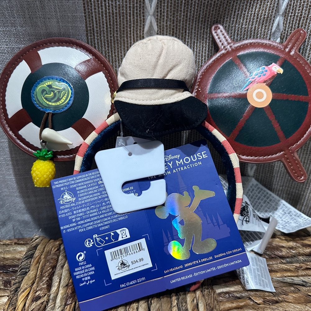 DISNEY WORLD 50th Mickey 'Jungle Cruise' Main Attraction Headband Ears